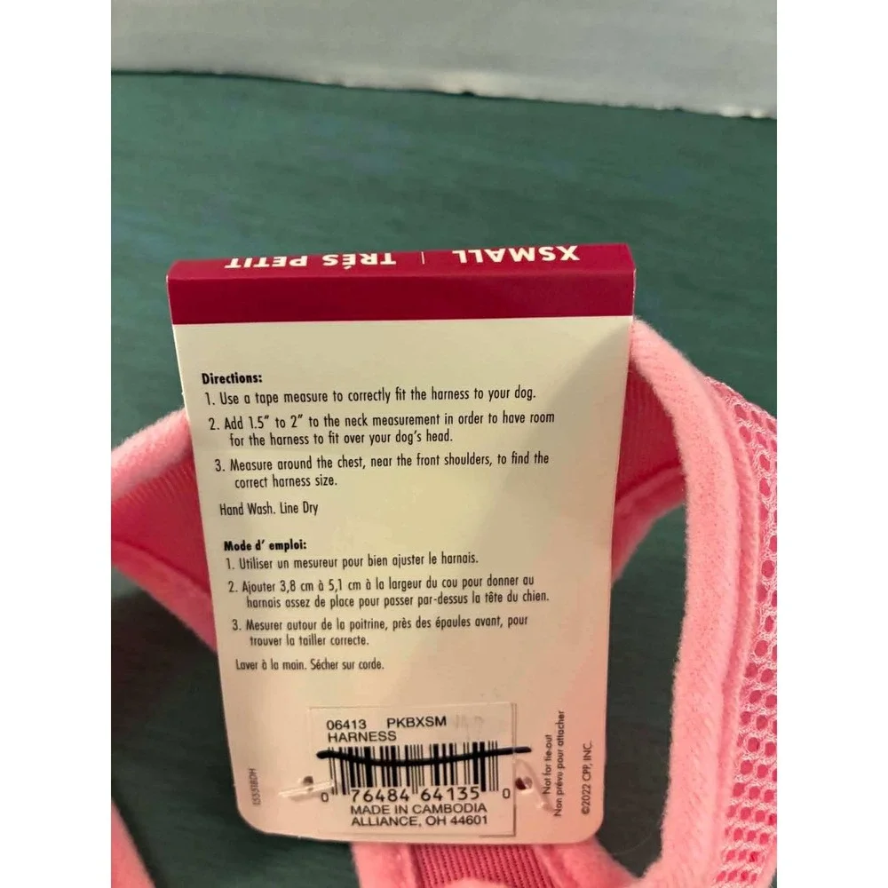 Coastal & Hound2O Dog Harness and Cooling Bandana‎ Set XS Pink Tie Dye NEW